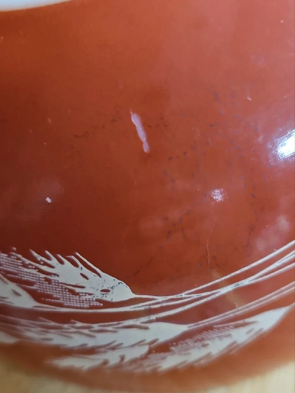 Pryex Harvest Wheat 1.5 Quart Mixing Bowl In Burnt Orange #442